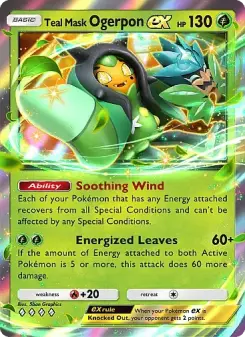 Máscara Verde Azulado Ogerpon ex