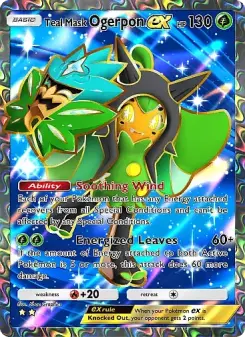 Máscara Verde Azulado Ogerpon ex