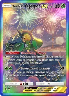 Máscara Verde Azulado Ogerpon ex