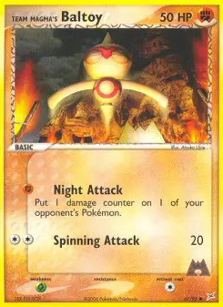 Baltoy del equipo Magma