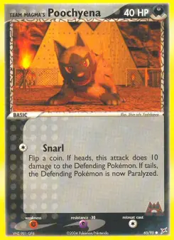 Poochyena de l'équipe Magma