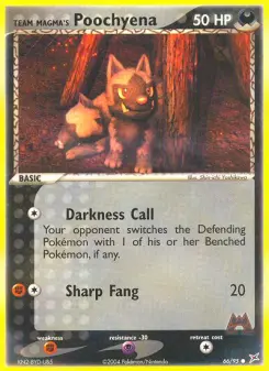Poochyena da Equipe Magma