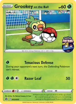 Grookey sur le ballon