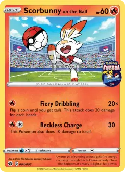 Scorbunny en la pelota