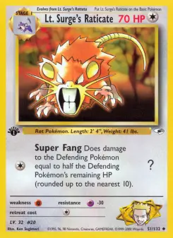 Raticate du lieutenant Surge