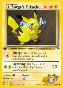 Pikachu du lieutenant Surge
