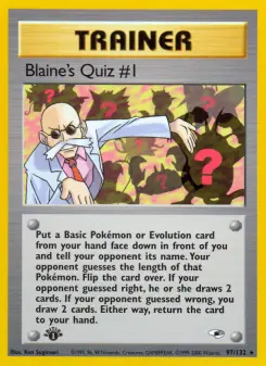 Le quiz de Blaine #1