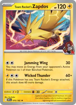 Zapdos del Team Rocket