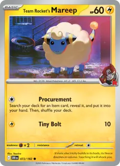 Mareep del Team Rocket