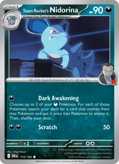Nidorina del Team Rocket