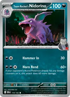 Nidorino del Team Rocket